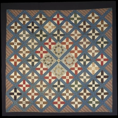 Patchwork Handtekening Vriendschapsquilt door Elizabeth C. Loudenslager