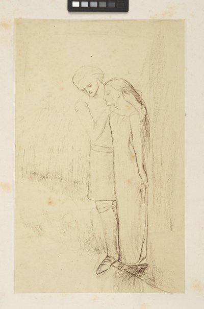 Ontwerpen en schetsen door Elizabeth Eleanor (1834-62) Siddal