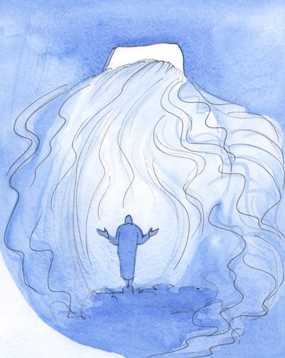 Een ziel kan Christus begroeten, in de Heilige Communie, door te zeggen: "Laat uw licht binnen, en kom binnen (met uw uitstorting van genade)" door Elizabeth Wang
