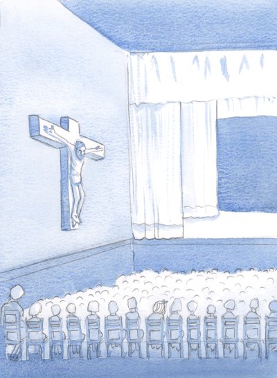 Als niet-katholiek kind op een katholieke school keek ik naar de figuur aan het kruis, me afvragend wie Hij was en waarom Hij daar was door Elizabeth Wang