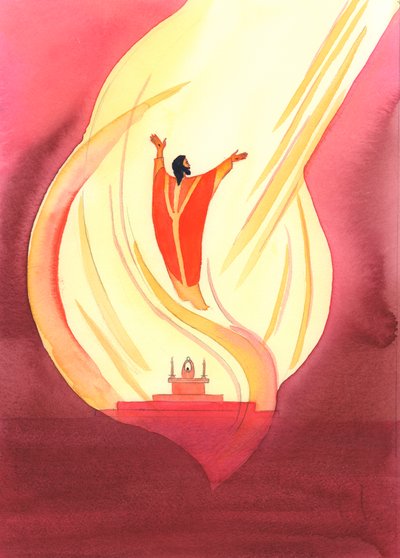 Tijdens de mis, zelfs te midden van geschreeuw en lawaai en oneerbiedigheid, kan niets afdoen aan de majesteit en waardigheid van het geweldige offer van Christus, aangeboden aan de Vader, in de Heilige Geest door Elizabeth Wang