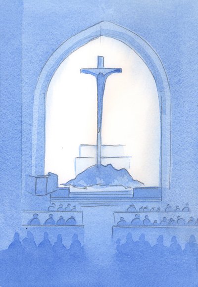 Christus biedt vanuit ons heiligdom hetzelfde Offer aan als dat Hij vanaf het kruis bracht: een volledige zelfgave aan de Vader door Elizabeth Wang