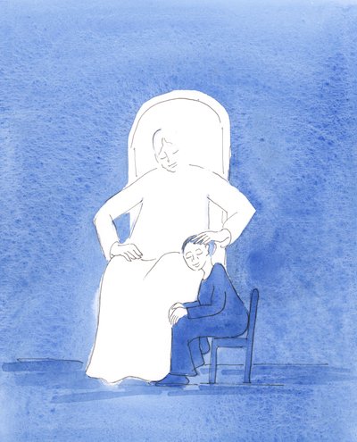 God de Vader liet me in gebed zien dat wanneer ik vergeven, vreugdevol en zeer dicht bij Hem ben in de band van liefde, het is alsof ik aan Zijn voeten zit, in stilte en vrede, terwijl Hij mijn haar streelt door Elizabeth Wang