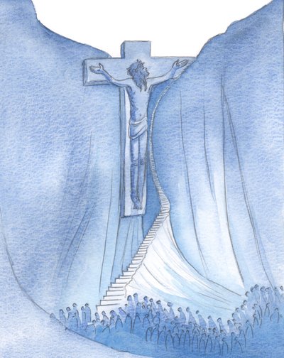 Ik zag de kwelling van Christus, en de smalle weg waardoor de mensheid werd teruggeleid naar God, de weg van het kruis door Elizabeth Wang