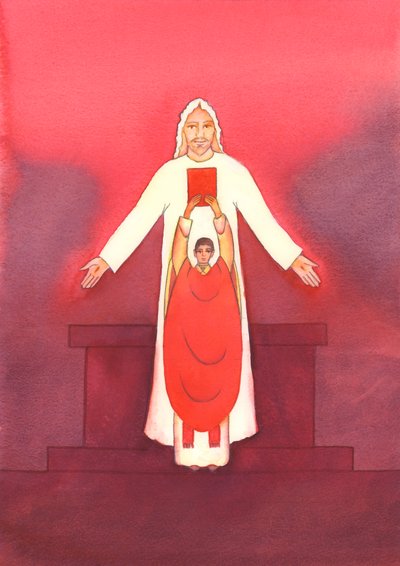 Jezus zelf spreekt tot ons door de Heilige Schrift, vooral wanneer het Evangelie wordt verkondigd tijdens de Mis door Elizabeth Wang