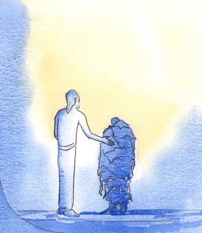 Als arme bedelaars hebben we de hulp van Christus nodig, die bij de Vader voor ons pleit, wanneer we in Zijn naam bidden door Elizabeth Wang
