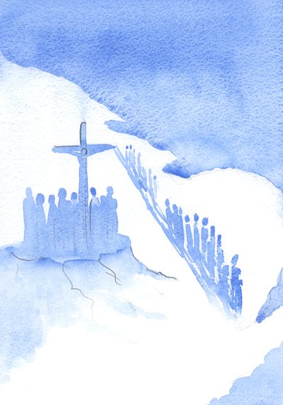 Sommigen keren zich om en negeren het werk dat Christus doet voor hun redding; ze tonen hun onverschilligheid voor Zijn Offer. door Elizabeth Wang