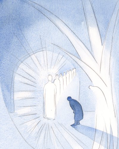 Soms is Christus aanwezig voor de ziel, in zijn glorie, aanbeden door onze beschermengel. We hoeven alleen maar aanwezig te zijn en te aanbidden door Elizabeth Wang