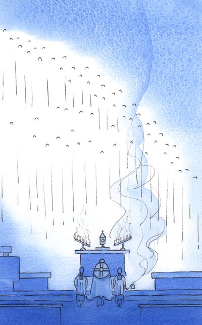 De Goddelijke Lofprijzingen: Tijdens het Heilig Uur, toen we zeiden: "Gezegend zij God in Zijn Engelen en in Zijn Heiligen" - waren ze bij ons, in hun duizenden door Elizabeth Wang