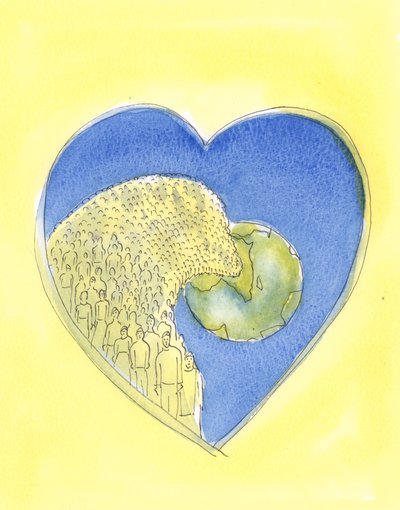 Het Hart van Jezus Christus onze Verlosser is zo groot dat het het hele universum, onze wereld en iedereen daarop bevat door Elizabeth Wang