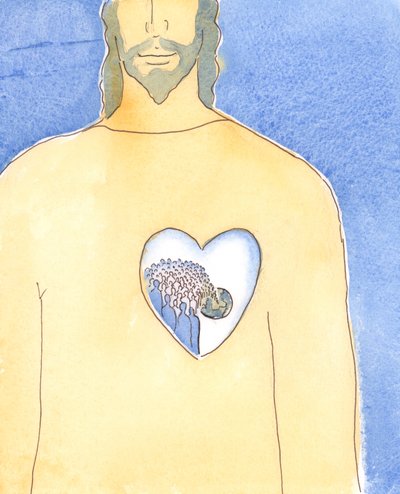 Het Hart van Jezus Christus onze Verlosser is zo groot dat het het hele universum, onze wereld en iedereen daarop bevat door Elizabeth Wang