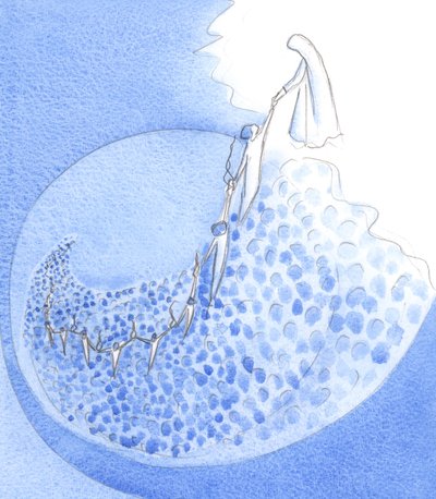 De vlam van liefde en geloof wordt brandend gehouden door Christus die in ons werkt, ons leidend om hoop en troost aan anderen te geven - geholpen door de gebeden hier van St. Margaretha Maria, 2002 door Elizabeth Wang