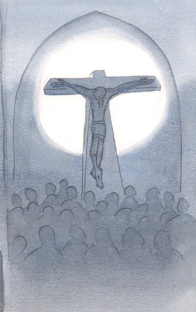 Het offer dat Christus van Zichzelf aan de Vader brengt is Eeuwig, voor de redding van allen die hun vertrouwen in Hem stellen door Elizabeth Wang