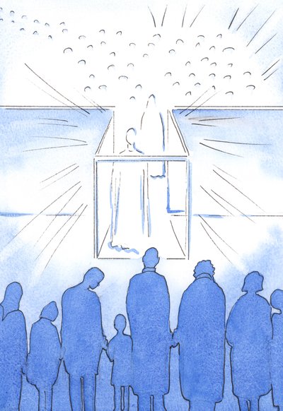 Het tabernakel is als een gang naar de Hemel waar we Christus en zijn heiligen kunnen ontmoeten en ons kunnen voorbereiden op de Hemel aan het einde van het leven door Elizabeth Wang