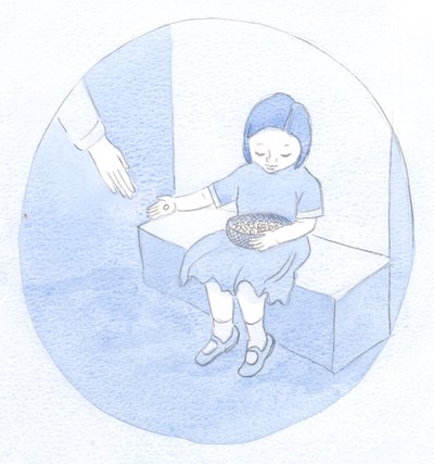 Dit is mijn huidige taak, leerde ik: Als een kind dat parels uit een mand deelt, zich niet bewust van hun grote waarde, maar toch hun schoonheid delend door Elizabeth Wang