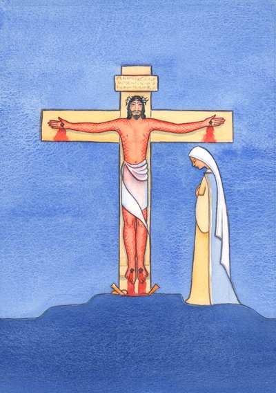 Die vrienden van Christus vandaag die niet de moeite nemen om naar de mis te gaan, gedragen zich als die vrienden van Christus, lang geleden, die wegrenden toen Christus werd gearresteerd en gekruisigd. door Elizabeth Wang