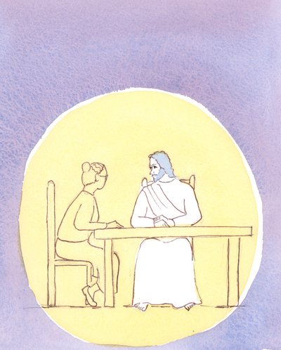 Door de Heilige Communie zijn we aanwezig bij Christus; en we kunnen met hem praten alsof we rond de keukentafel zitten door Elizabeth Wang