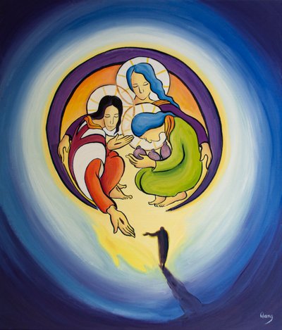 Door berouw en geloof in Christus laten we Hem ons trekken in het hart van de Heilige Drie-eenheid. door Elizabeth Wang