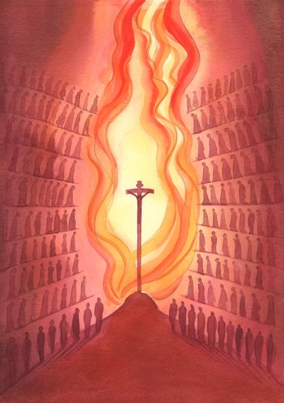 Door de Mis is elke generatie van Gods volk aanwezig bij het ene Offer van Christus zoals het op het altaar wordt vertegenwoordigd door Elizabeth Wang