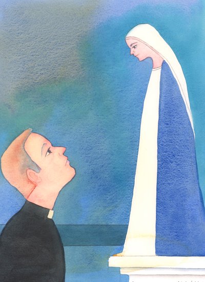 Elke priester kan zich werkelijk tot Onze Lieve Vrouw wenden voor hulp, in de overtuiging dat zij een speciale interesse heeft in zijn hoop, vreugde, angsten en verdriet door Elizabeth Wang