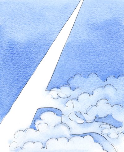 Totdat we de smalle Weg vinden die rechtstreeks naar de hemel leidt, is het alsof we rondzwerven op een onbekende weg, in een bewolkt gebied, in het donker. door Elizabeth Wang