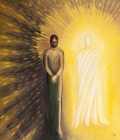 We moeten twee beelden van Christus in gedachten houden: Christus gewond en Christus triomfantelijk. door Elizabeth Wang