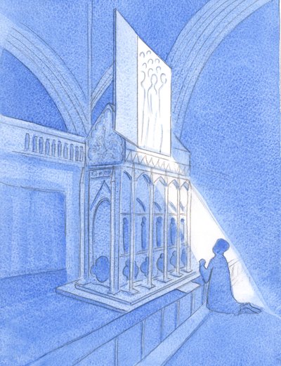 Wanneer we God en Zijn Heiligen eren, op een heiligdom gewijd door de Kerk of relikwieën of martelaarschap of gewoonte, 