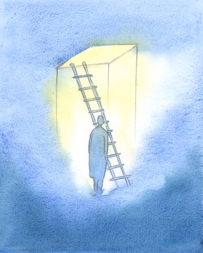 Wanneer we met echt geloof bidden, vertrouwend dat God ons hoort, is het alsof we een luik boven ons openen, dat we van onze 