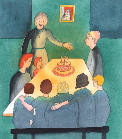 Waar mensen naar de kerk luisteren, God danken voor hun kinderen, en de behoeften van het gezin boven hun eigen ambities stellen, is een huis als een oase van licht door Elizabeth Wang