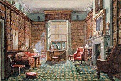 De Spreekkamers van No.2 Rodney Street, Liverpool, ca. 1830 door Ellen Bickerstaffe