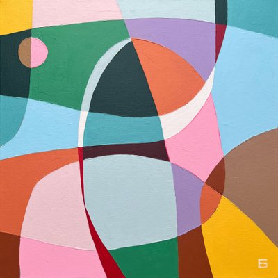 Levendige abstracte vormen door Ellen Greup