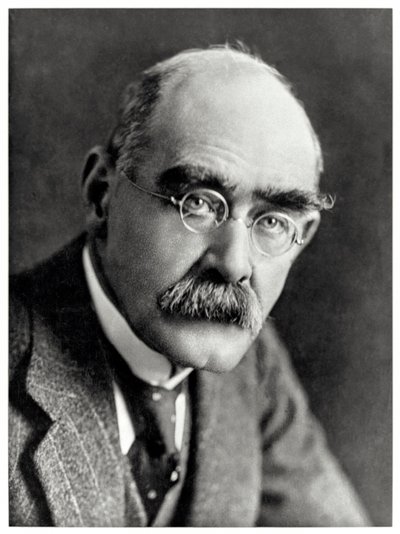 Rudyard Kipling, Engels schrijver door Elliott and Fry Photography Studio