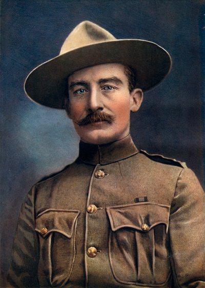 Kolonel Baden-Powell, Luitenant-Generaal in het Britse Leger, 1902 door Elliott and Fry