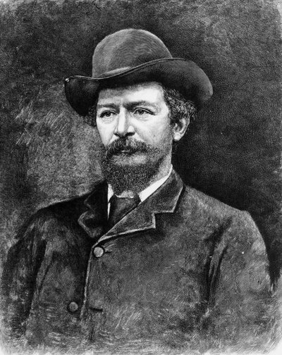 Algernon Charles Swinburne, gegraveerd van een foto door Elliott und Fry Studio