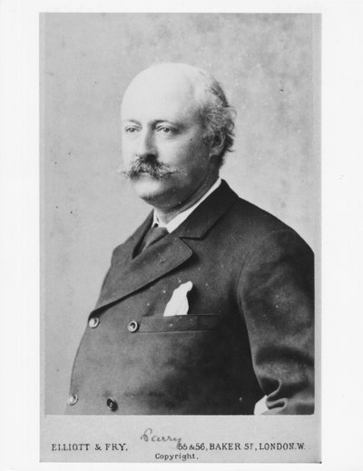 Portret van Sir Hubert Parry (1848-1918) door Elliott und Fry Studio