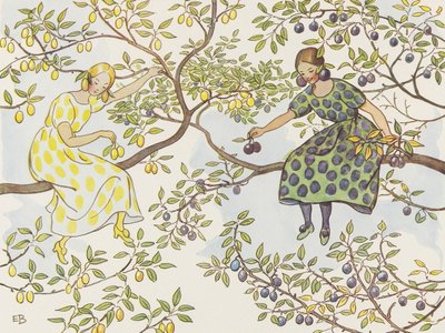 De dames Plommon door Elsa Beskow