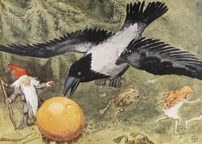 Het Zonne-ei (1932) De Kraai door Elsa Beskow
