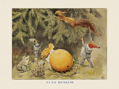 Het zonne-ei  De eekhoorn door Elsa Beskow