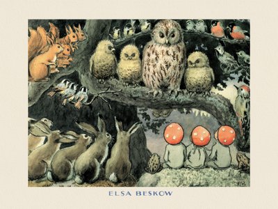 De kinderen van de kerstman  - De bosdieren Boarder door Elsa Beskow
