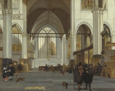 Interieur van de Oude Kerk, Amsterdam, 1659 door Emanuel de Witte
