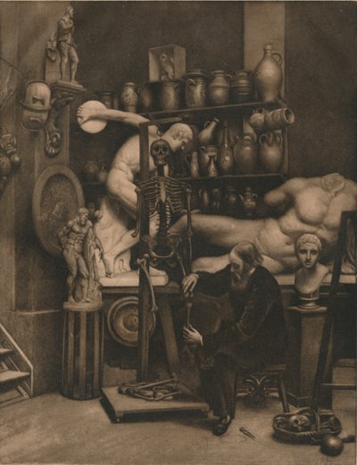Mr Heatherleys vakantie: Een incident in het studiobestaan, ca. 1874 door Emery Walker