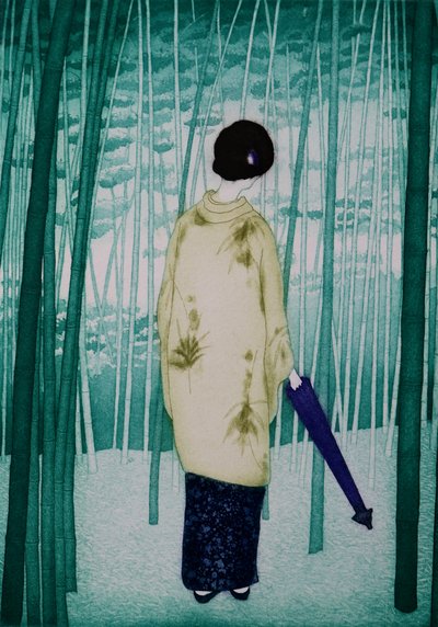 Bamboe dame, 2007 (ets) door Emiko Aida