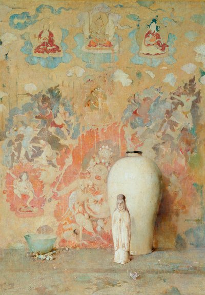 Het Beeld uit Thibet, c.1920 door Emil Carlsen