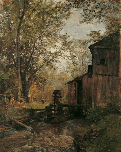 De Gosaumolen bij Ischl door Emil Jakob Schindler