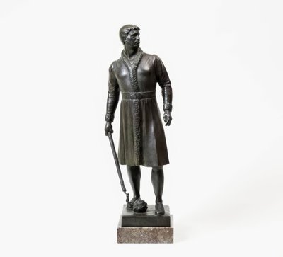 Krijger met morgenster door Emil Jungblut