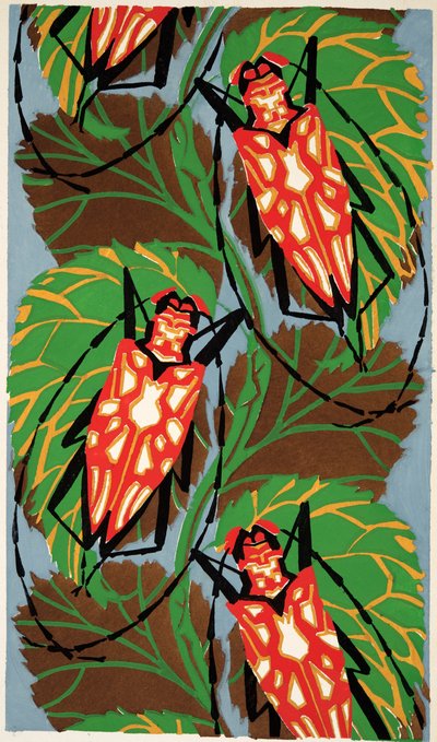 Detail uit Plaat 19 uit Insectes, uitgegeven in de jaren 1930 door Émile Allain Séguy