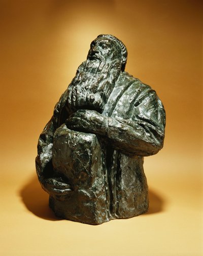 Rodin kijkt terug; Rodin Penche en Arriere, 1909 door Emile Antoine Bourdelle