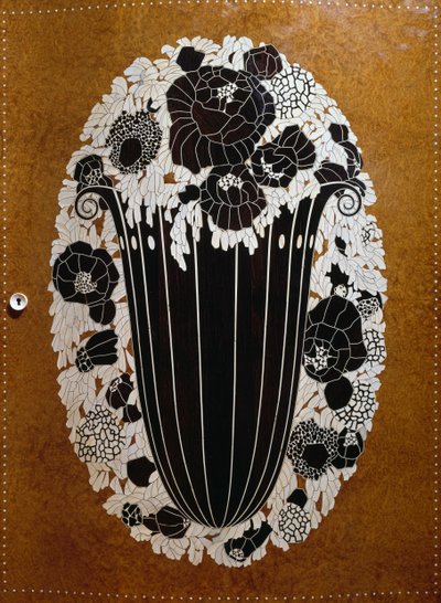 Art Deco stijl hoekkast door Émile Jacques Ruhlmann