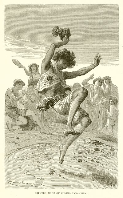 Vermeende manier om Tarantisme te genezen door Emile Antoine Bayard