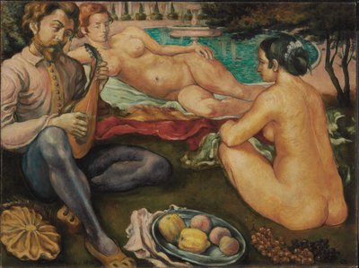 Hof van liefde, 1890 door Emile Bernard